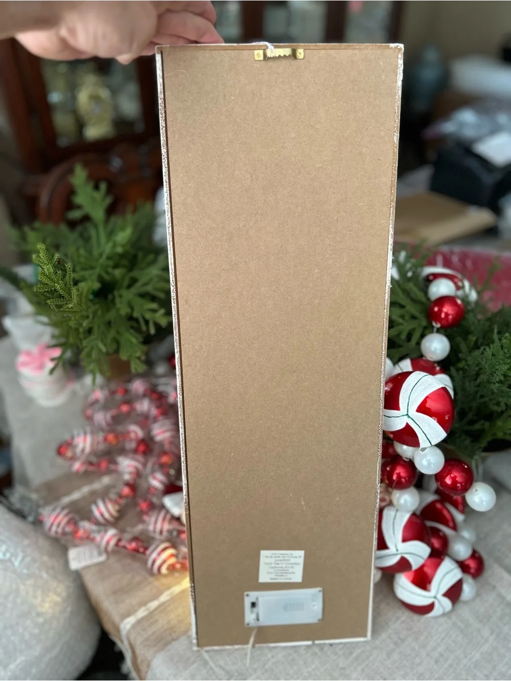 Festive 'HO HO HO' Lighted Holiday Sign - NEW